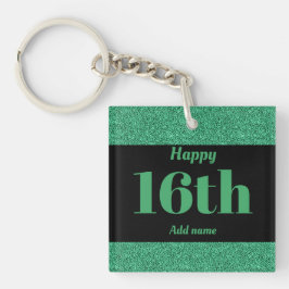 かわいらしパーソナライズされた誕生日ギフトkeychain 16th キーホルダー