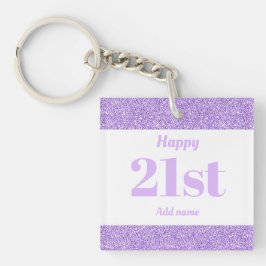かわいらしパーソナライズされた誕生日ギフトkeychain 21st キーホルダー