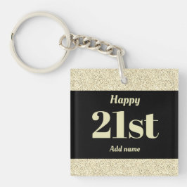 かわいらしパーソナライズされた誕生日ギフトkeychain 21st キーホルダー