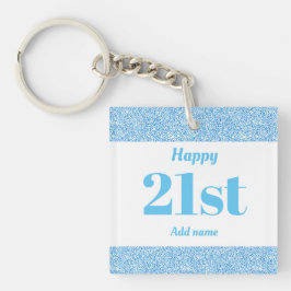 かわいらしパーソナライズされた誕生日ギフトkeychain 21st キーホルダー