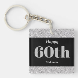 かわいらしパーソナライズされた誕生日ギフトkeychain 60th キーホルダー