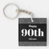 かわいらしパーソナライズされた誕生日ギフトkeychain 90th キーホルダー (正面)