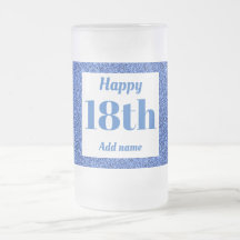 かわいらしパーソナライズされた誕生日グラスのマグギフト18th