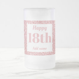 かわいらしパーソナライズされた誕生日グラスのマグギフト18th フロストグラスビールジョッキ