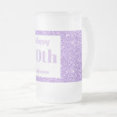 かわいらしパーソナライズされた誕生日グラスのマグギフト50th フロストグラスビールジョッキ (正面右)