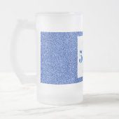 かわいらしパーソナライズされた誕生日グラスのマグギフト50th フロストグラスビールジョッキ (左)