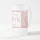 かわいらしパーソナライズされた誕生日グラスのマグギフト60th フロストグラスビールジョッキ (正面右)