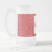 かわいらしパーソナライズされた誕生日グラスのマグギフト60th フロストグラスビールジョッキ (左)