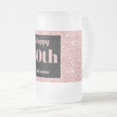 かわいらしパーソナライズされた誕生日グラスのマグギフト60th フロストグラスビールジョッキ (正面右)