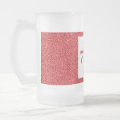 かわいらしパーソナライズされた誕生日グラスのマグギフト70th フロストグラスビールジョッキ (左)