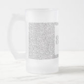 かわいらしパーソナライズされた誕生日グラスのマグギフト80th フロストグラスビールジョッキ (左)