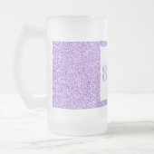 かわいらしパーソナライズされた誕生日グラスのマグギフト80th フロストグラスビールジョッキ (左)