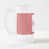 かわいらしパーソナライズされた誕生日グラスのマグギフト90th フロストグラスビールジョッキ (左)