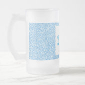 かわいらしパーソナライズされた誕生日グラスmagプレゼント21日 フロストグラスビールジョッキ (左)