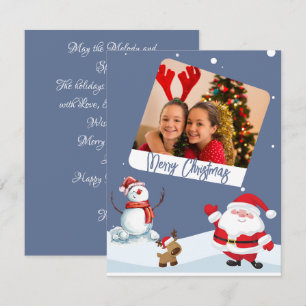 かわいらしパーソナライズされたChristmas Photo Card ノートカード