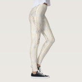 かわいらしヒック銅バラ金ゴールドパイナップル大理石 レギンス (右)