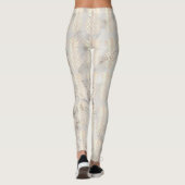 かわいらしヒック銅バラ金ゴールドパイナップル大理石 レギンス (裏面)