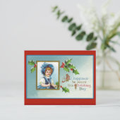 かわいらしビクトリアンクリスマスカード シーズンポストカード (スタンド正面)