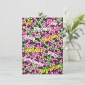 かわいらしビーズ&Virtueフラットグリーティングカード (スタンド正面)