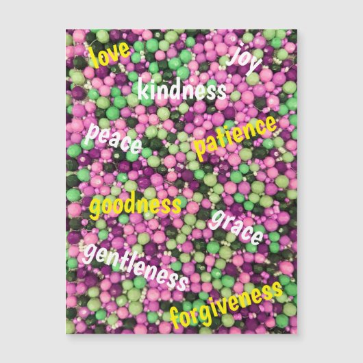 かわいらしビーズ&Virtue磁気カード (正面)