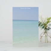 かわいらしビーチカスタムライン 便箋 (スタンド正面)