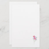かわいらしピンお洒落クフローラ 便箋 (正面/裏面)
