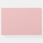 かわいらしピンクとフローラ結婚写真 ゲストブック (裏面)