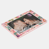 かわいらしピンクとフローラ結婚写真 ゲストブック (コーナー)