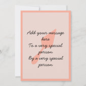 かわいらしピンクとブラックの考古学者トロウェル カード (裏面)