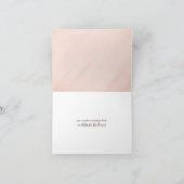 かわいらしピンクのシンプルチューリップのフローラ考えるの皆さん カード (内部)