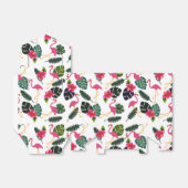 かわいらしピンクのフラミンゴと花 フェイバーボックス (折り畳みなし)