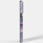 かわいらしピンクの花モダン抽象芸術 Case-Mate iPhoneケース (裏面 / 右)