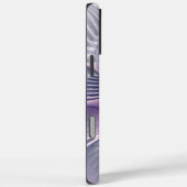 かわいらしピンクの花モダン抽象芸術 Case-Mate iPhoneケース (裏面 / 右)