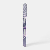 かわいらしピンクの花モダン抽象芸術 iPhone 16ケース (右側面)