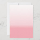 かわいらしピンクアフリカンアメリカンブライドブライダルシャワー 招待状 (裏面)