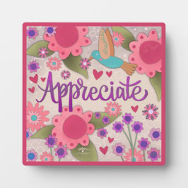 かわいらしピンクア感動的ビカスタムアフローラ フォトプラーク