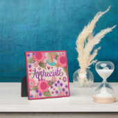 かわいらしピンクア感動的ビカスタムアフローラ フォトプラーク (インサイチュ)