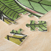 かわいらしピンクウォーターフローラ春ガーデンアート ジグソーパズル (側面)