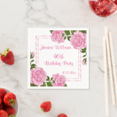 かわいらしピンクコーナーブケッツ90th スタンダードカクテルナプキン (インサイチュ)