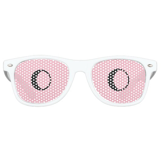 かわいらしピンクシェーカッコいいズパーティー眼鏡 レトロサングラス (正面)