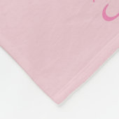 かわいらしピンクスターカスタムフリースブランケット フリースブランケット (角)