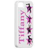 かわいらしピンクスターパーソナライズされた体操車用IPHONEケース Case-Mate iPhoneケース (裏面/右)