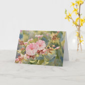 かわいらしピンクス – 誕生日カード カード (黄色い花)