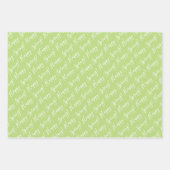 かわいらしピンクチューリップハピー春エレガントフローラアート ラッピングペーパーシート (正面3)