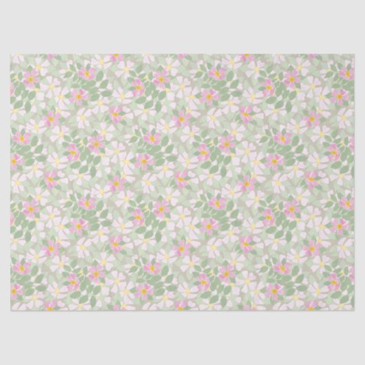 かわいらしピンクドッグバラオンタウペティッシュペーパー 薄葉紙 (正面)