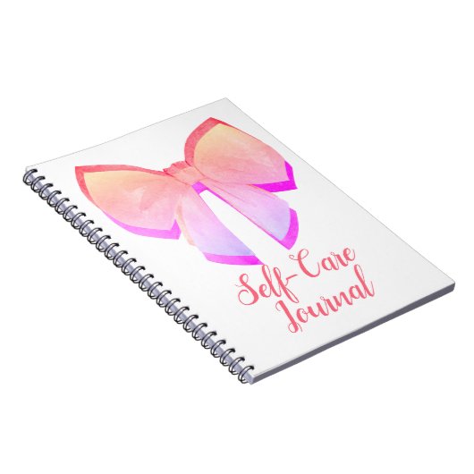 かわいらしピンクボウ自己気に仕事 ノートブック (右側)