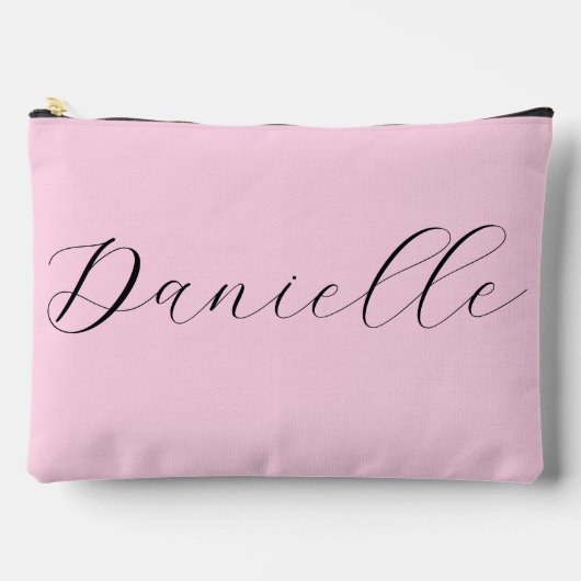 かわいらしピンクミニマルエレガントリスト アクセサリーポーチ (正面)