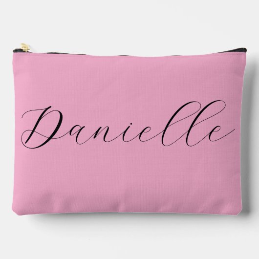 かわいらしピンクミニマルエレガントリスト アクセサリーポーチ (正面)