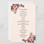 かわいらしピンクレッドローゼウディングプログラム (裏面)