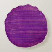 かわいらしピンク紫動揺して水彩模様 ラウンドクッション (裏面)